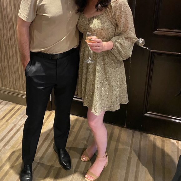 Light Green Floral Dress - Picture 5 of 5